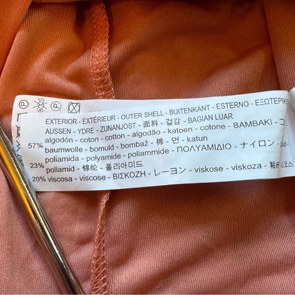 ZARA Basic Collection Coral Lace Midi Dress – Size L – Short Sleeve Fit & Flare - Picture 16 of 16